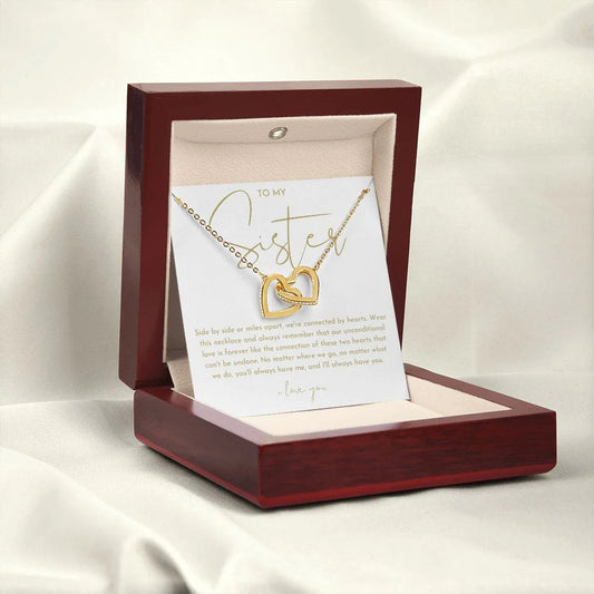 To My Sister Necklace (Side by Side)