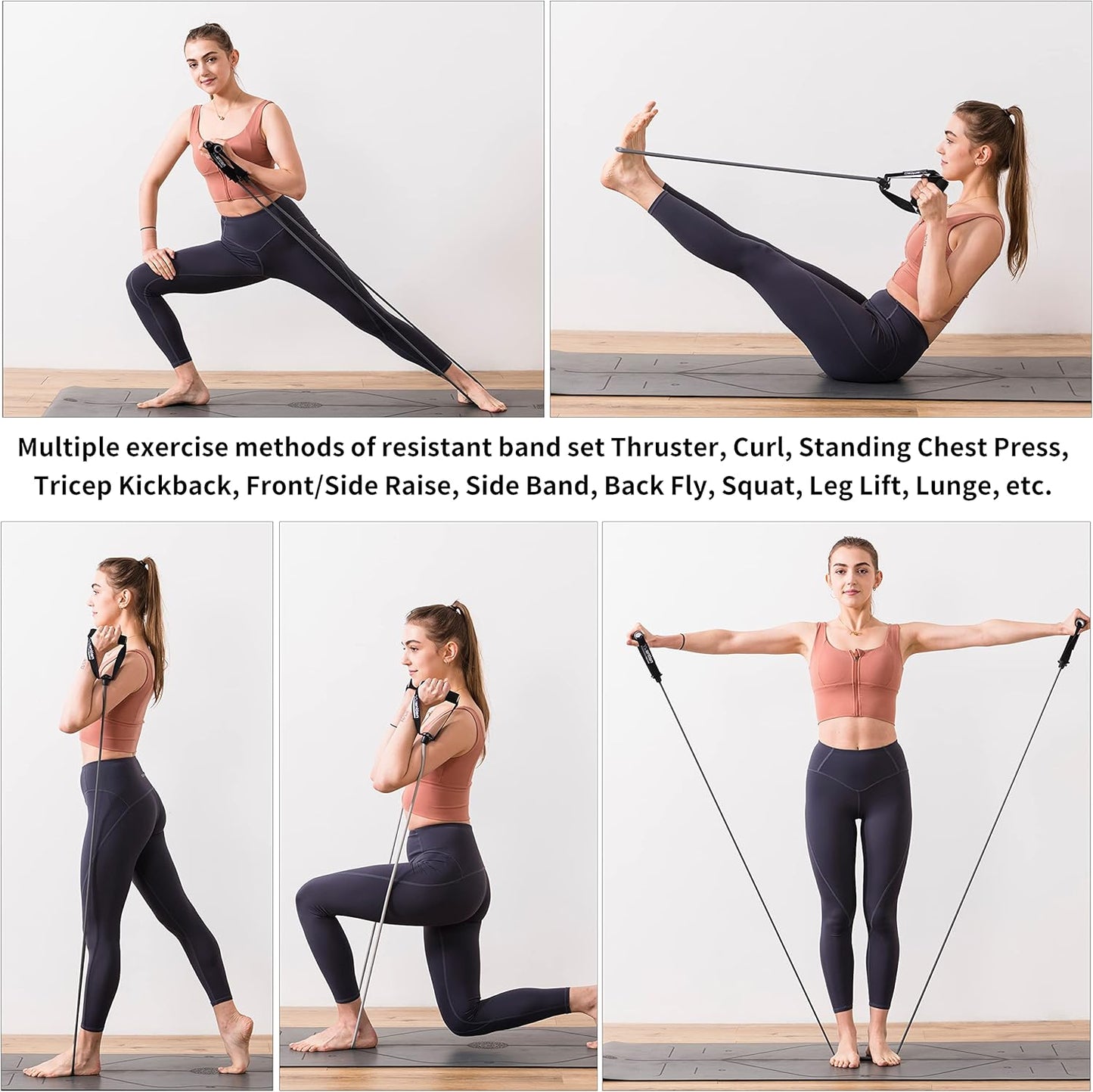 Yuantian Resistance Bands,Resistance Bands for Women,Arm Resistance Bands,Elastic Band Arm,Elastic Exercise Bands for Home Workout,Strength Training,Physical Therapy (Heavy)