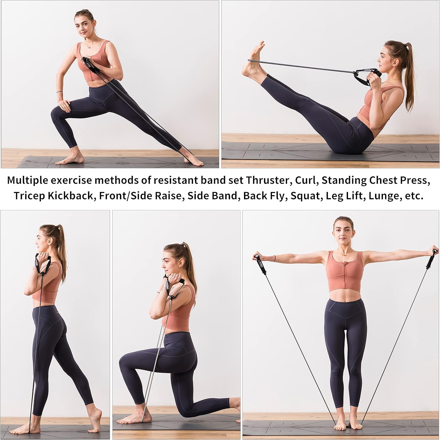 Yuantian Resistance Bands,Resistance Bands for Women,Arm Resistance Bands,Elastic Band Arm,Elastic Exercise Bands for Home Workout,Strength Training,Physical Therapy (Heavy)