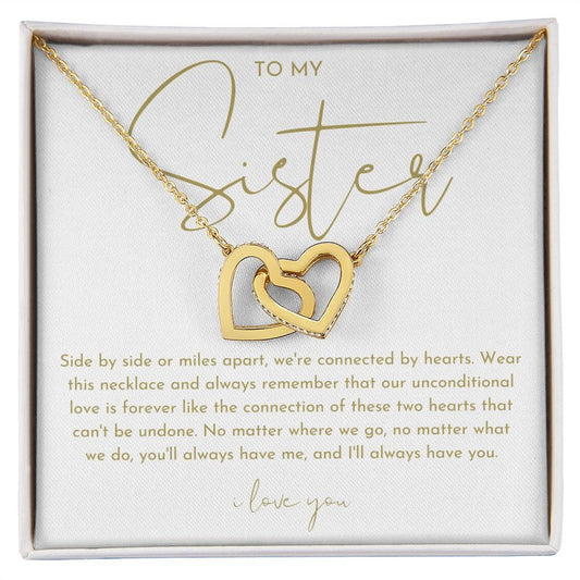 To My Sister Necklace (Side by Side)