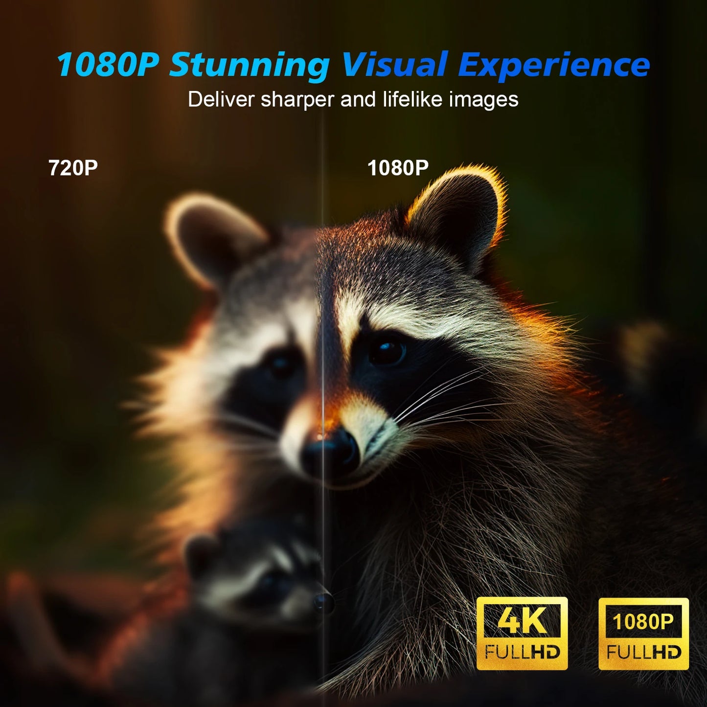 Auto Focus Smart Projector Android11 4K 580ANSI Full Wifi6 BT5.0 Allwinner H713 Voice Control Home Cinema Theater HY350