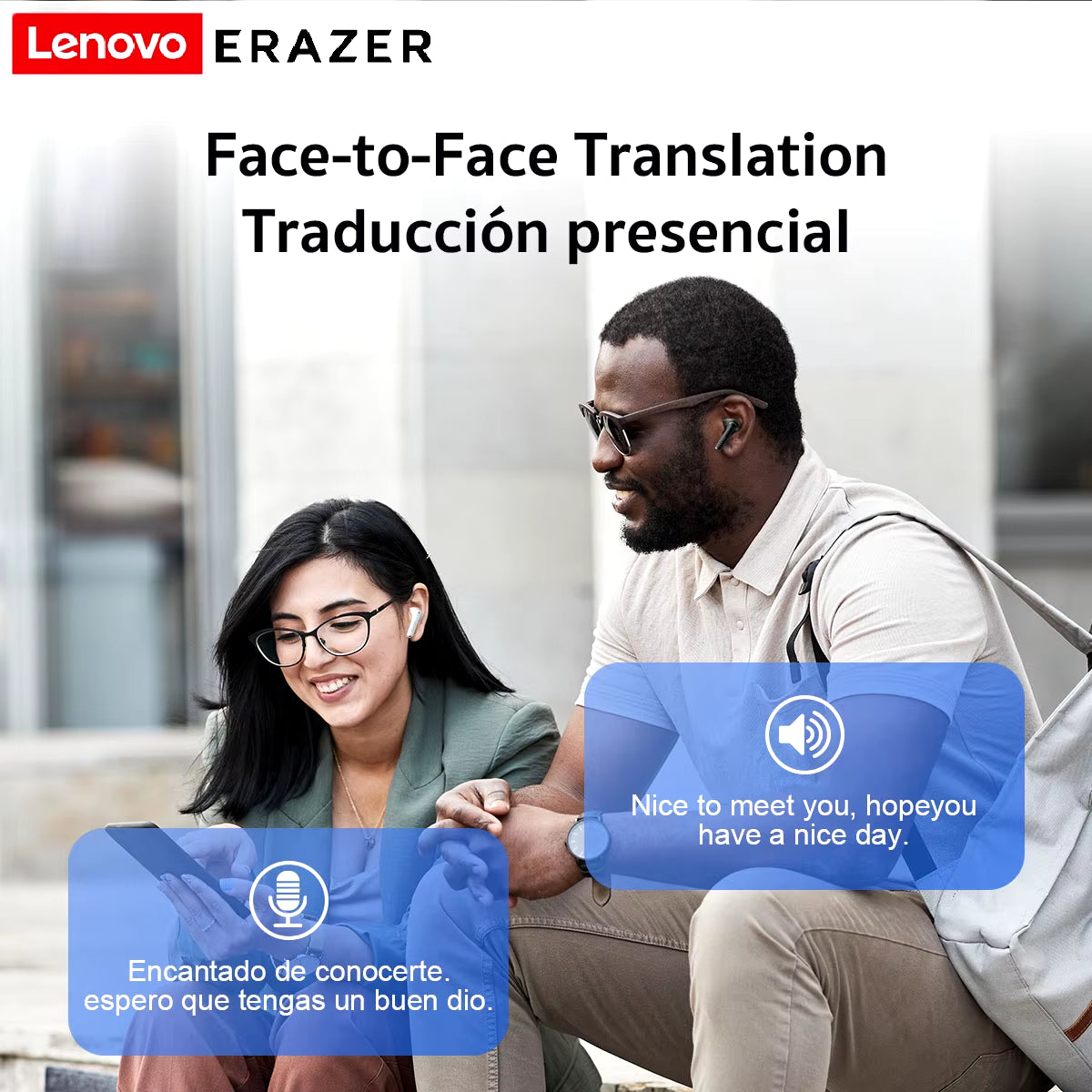 [AI Translator Earphones]  Xt92Pro Bluetooth Earphones Real-Time Translate Earbuds Wireless Headphones for Travel Talking